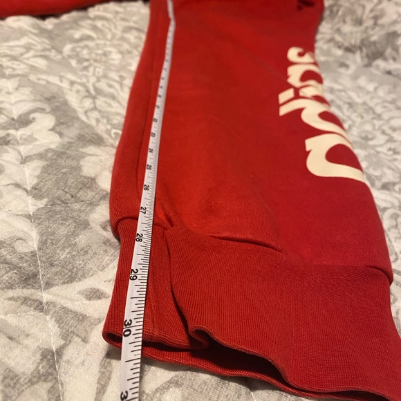 Adidas NEO 3 Stripe Red Joggers - Picture 3 of 16